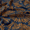 Viscosa estampada AUDREY Azul / Marrón